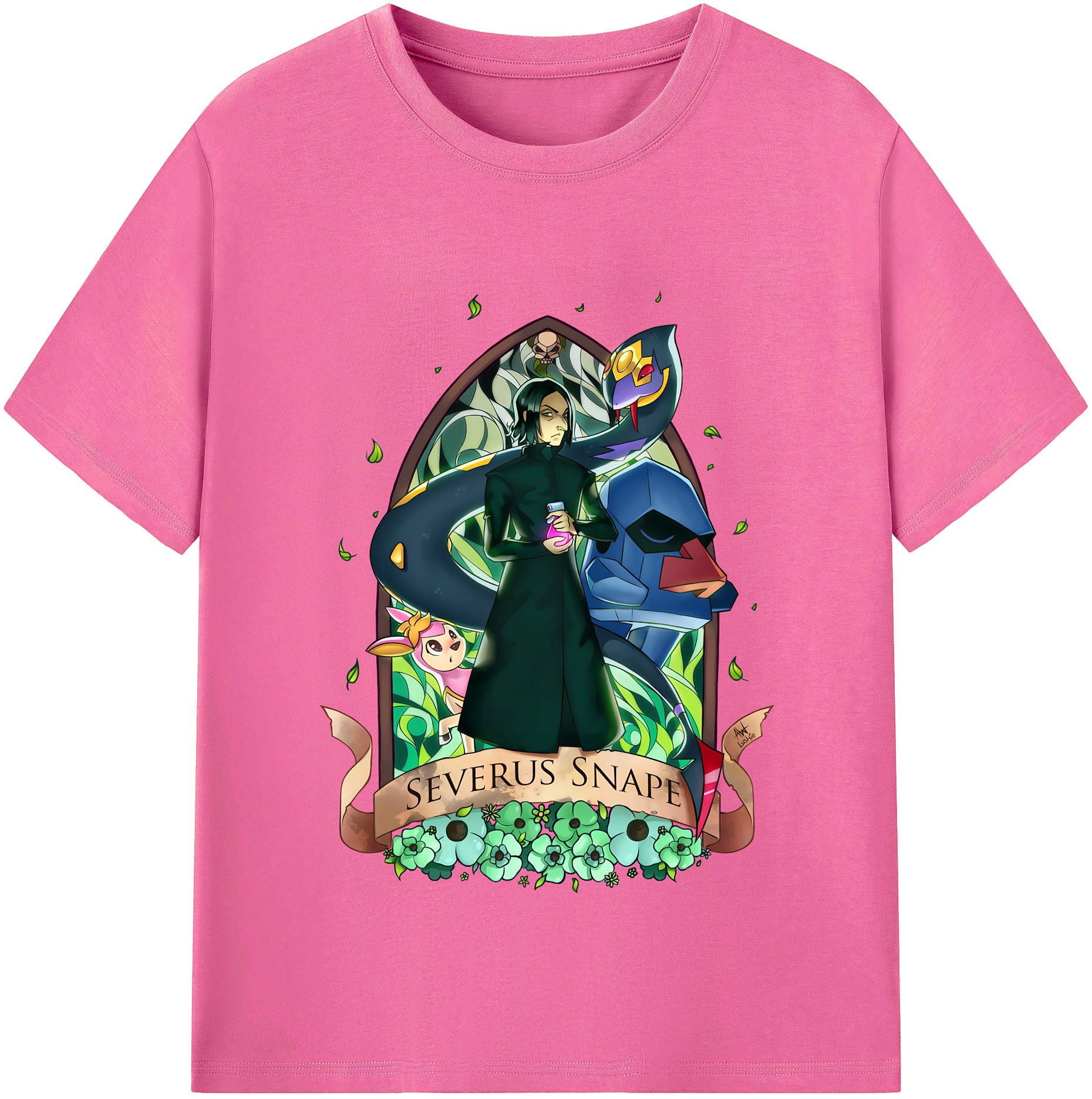（画像用） Harry Potter ハリー・ポッターシリーズ レディースカジュアルプリントTシャツ（綿100％）